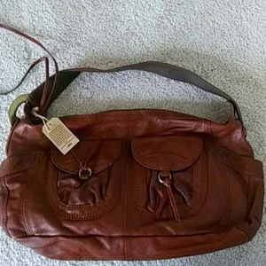 Lucky Brand 100% Leather Satchel Shoulder Bag